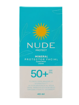 BLOQUEADOR NUDE FACIAL MINERAL SPF 50+ X 40 ML