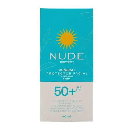 BLOQUEADOR NUDE FACIAL MINERAL SPF 50+ X 40 ML
