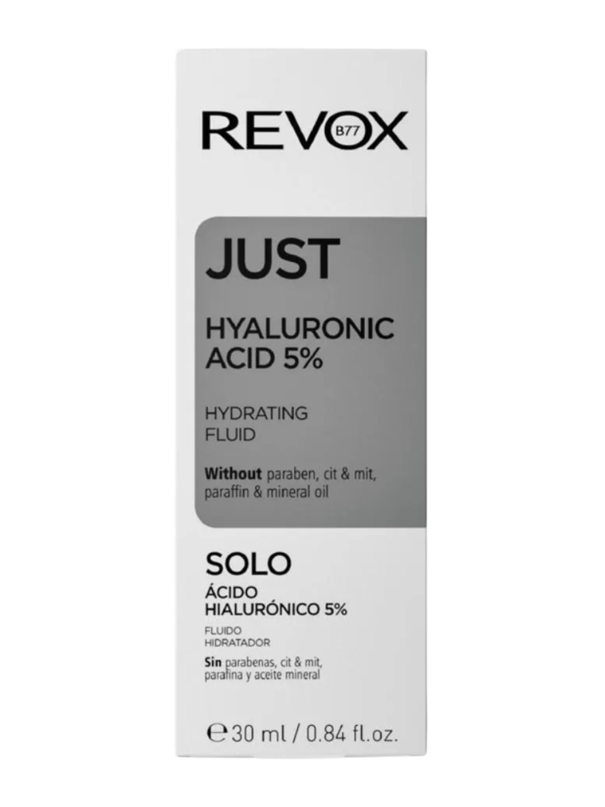 FLUIDO HIDRATANTE REVOX ACIDO HIALURONICO 5% X 30 ML PREBEL