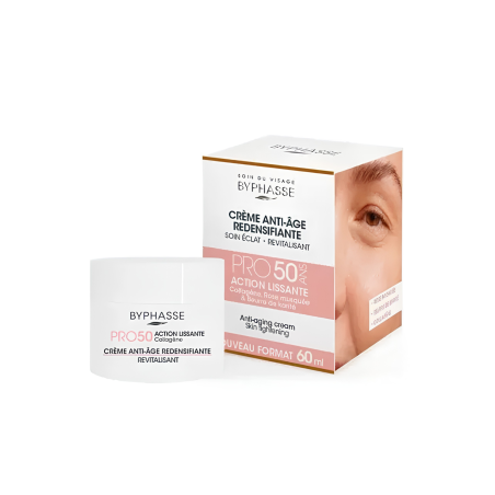 CREMA ANTIEDAD ACCION SUAVIZANTE PRO 50 ANS X 60 ML BYPHASSE SAMY