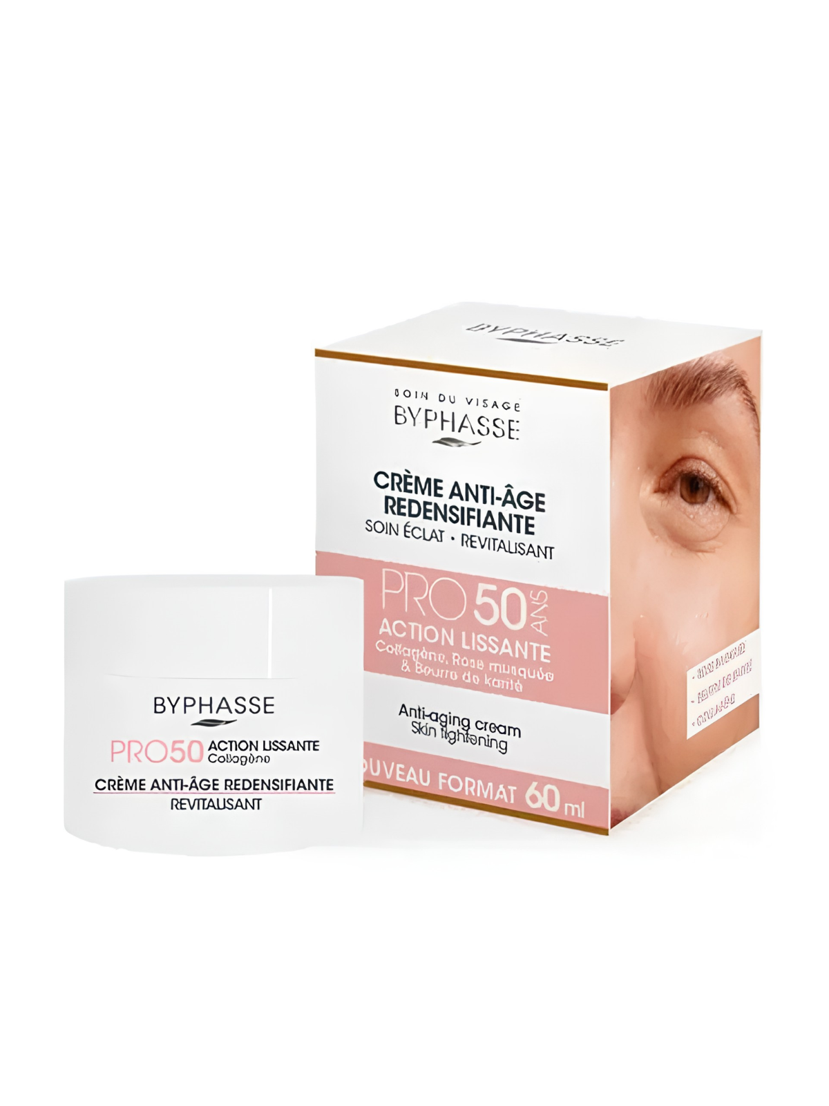 CREMA ANTIEDAD ACCION SUAVIZANTE PRO 50 ANS X 60 ML BYPHASSE SAMY