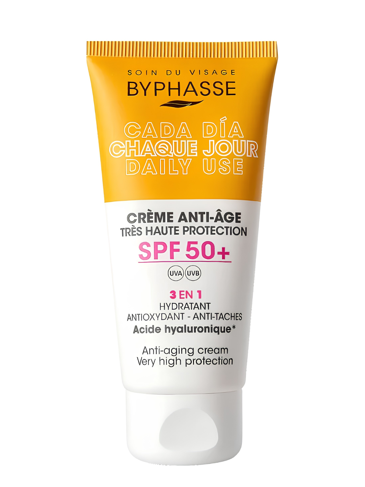 CREMA FACIAL SPF 50 SIN COLOR X 50 ML BYPHASSE SAMY