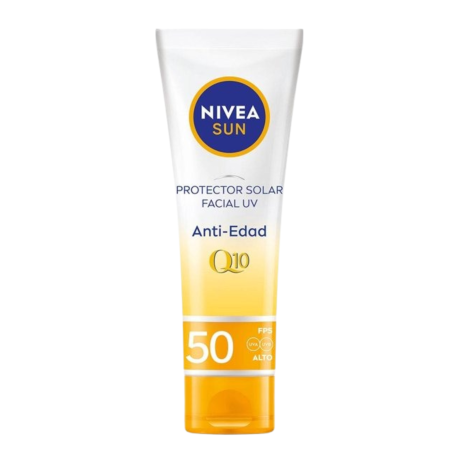 BLOQUEADOR SOLAR FACIAL ANTI EDAD Q10 FPS 50 X 50ML NIVEA