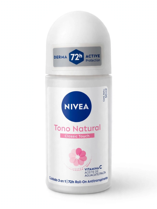 DESODORANTE ACLARADO CLASSIC X 50 ML ROLLON NIVEA