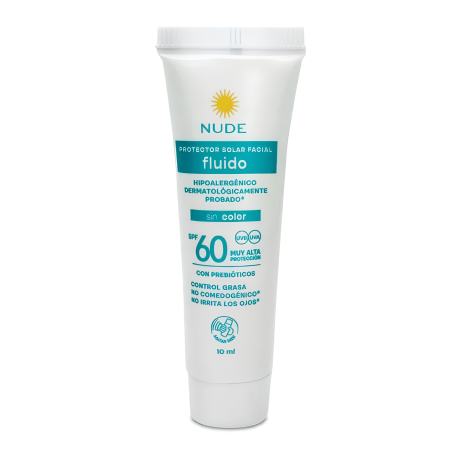 BLOQUEADOR NUDE FACIAL FLUIDO FPS 60 X 10 ML COLAPSIBLE
