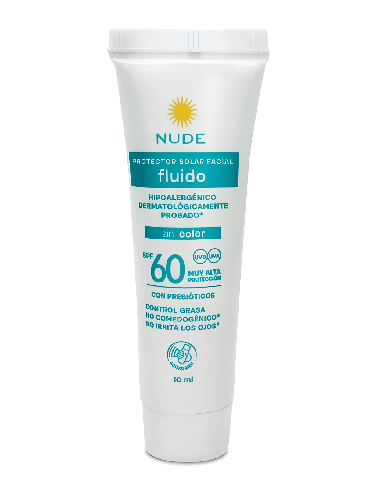 BLOQUEADOR NUDE FACIAL FLUIDO FPS 60 X 10 ML COLAPSIBLE