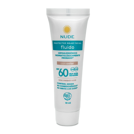 BLOQUEADOR NUDE FACIAL FLUIDO COLOR FPS 60 X 10 ML COLAPSIBLE