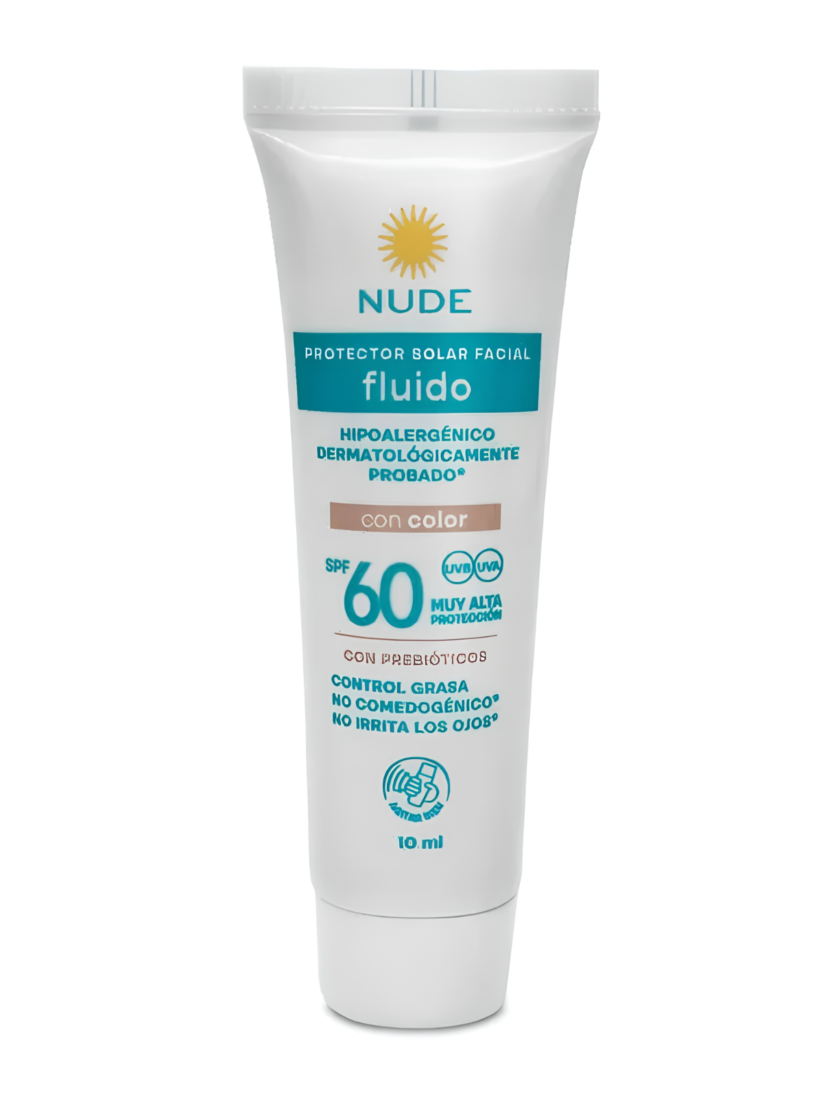 BLOQUEADOR NUDE FACIAL FLUIDO COLOR FPS 60 X 10 ML COLAPSIBLE