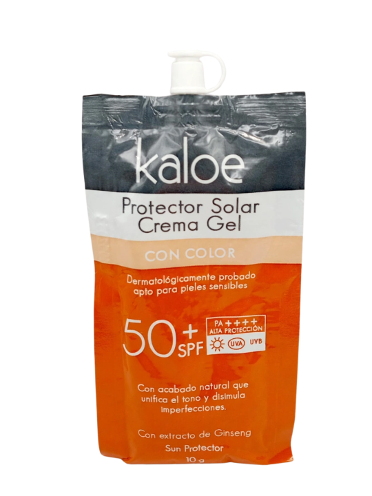 PROTECTOR SOLAR SPF 50+ COLOR SOBRE X 10 GR KALOE