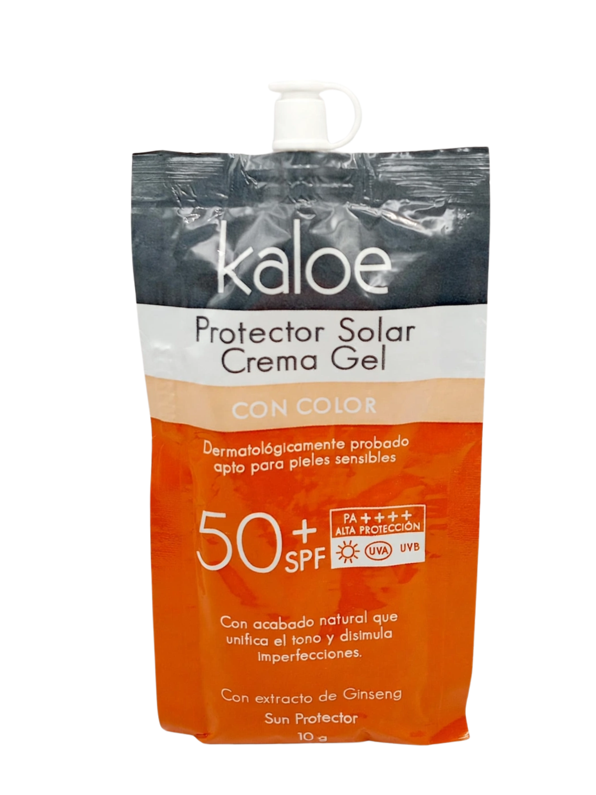 PROTECTOR SOLAR SPF 50+ COLOR SOBRE X 10 GR KALOE