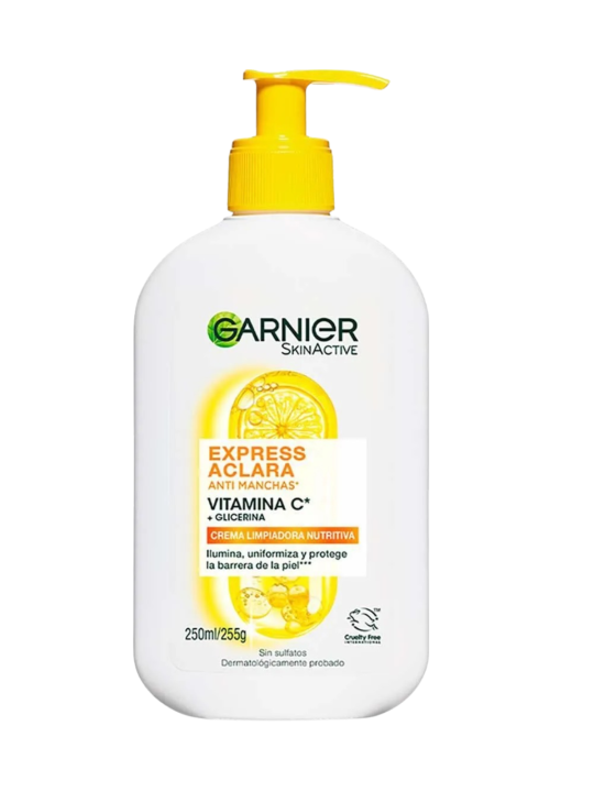 CREMA LIMPIADORA NUTRITIVA EXPRESS ACLARA VIT C X 255 GARNIER