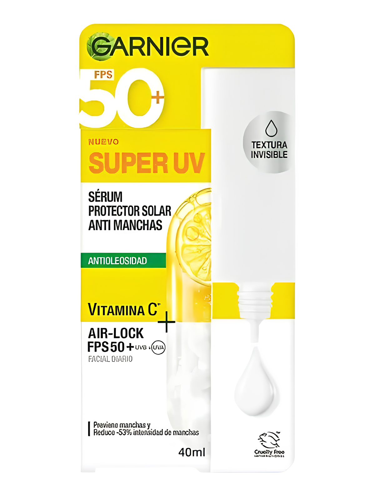 SERUM PROTECTOR SOLAR FPS 50+ ANTI MANCHAS VIT C X 40 ML GARNIER