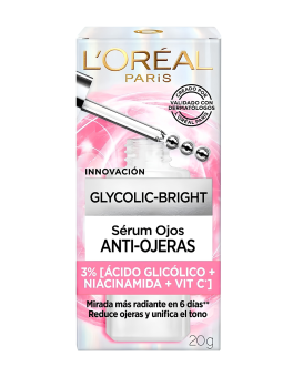 SERUM OJOS ANTI-OJERAS GLYCOLIC BRIGHT X 20 LOREAL