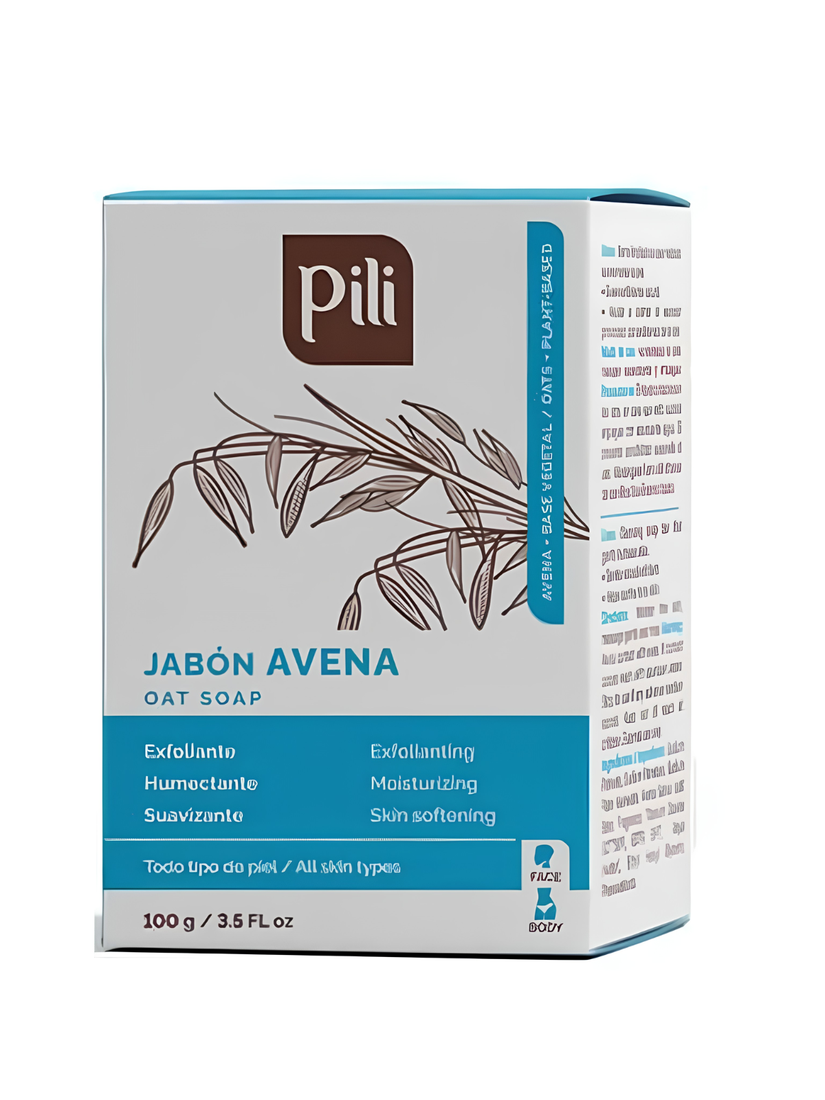 JABON AVENA X 100 GR PILI