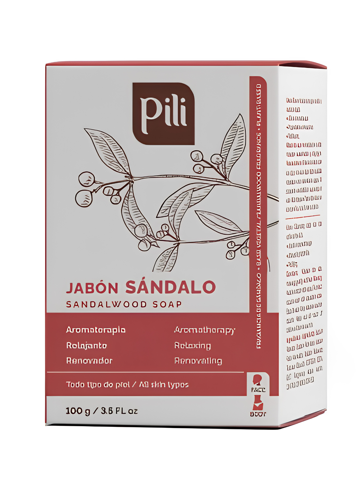 JABON SANDALO X 100 GR PILI