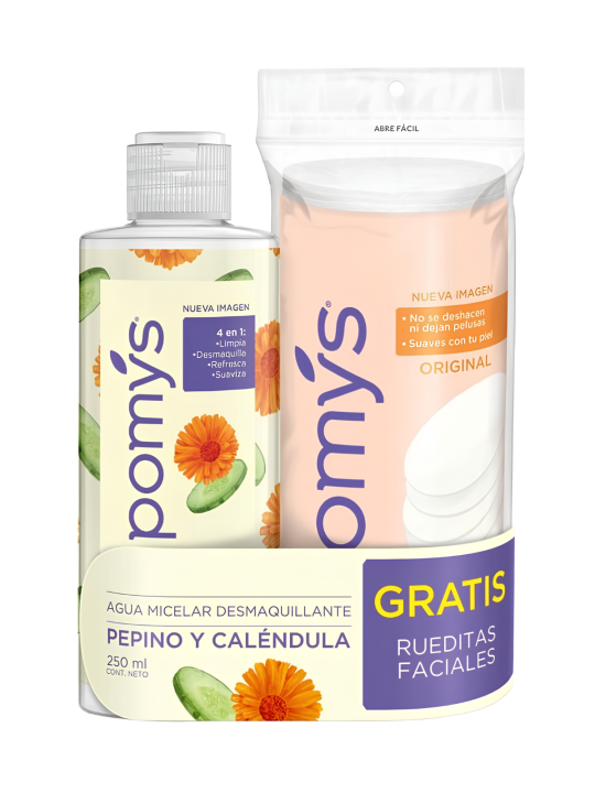 POMYS AGUA MICELAR X 250 + RUEDITAS FAMILIA