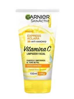LIMPIADOR FACIAL EXPRESS ACLARA VIT C X 150 GARNIER LOREAL