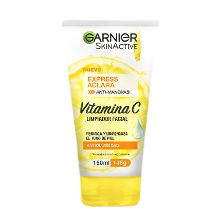 LIMPIADOR FACIAL EXPRESS ACLARA VIT C X 150 GARNIER LOREAL