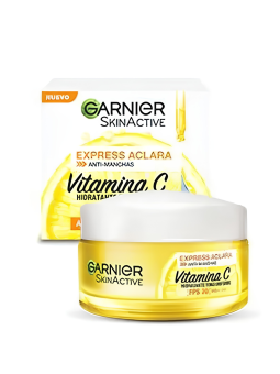CREMA FACIAL EXPRESS ACLARA VIT C FPS 30 X 50 ML GARNIER