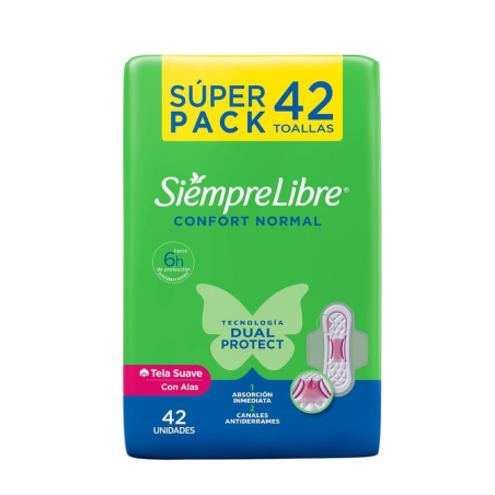 TOALLAS HIGIENICAS CON ALAS X 42 STAYFREE