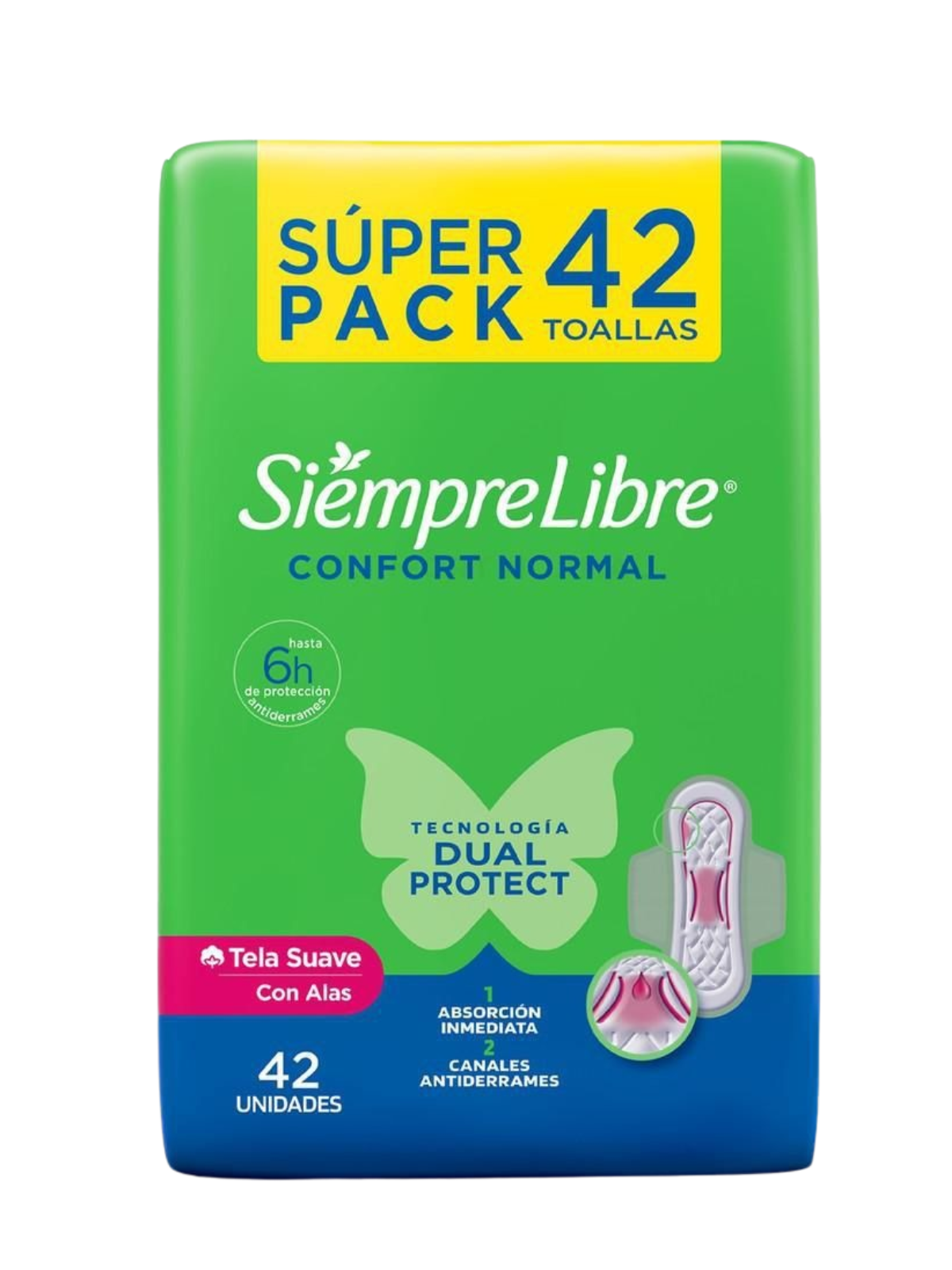 TOALLAS HIGIENICAS CON ALAS X 42 STAYFREE
