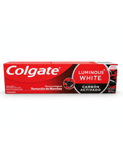 CREMA LUMINOUS WHITE CARBON ACTIVADO X 75 COLGATE