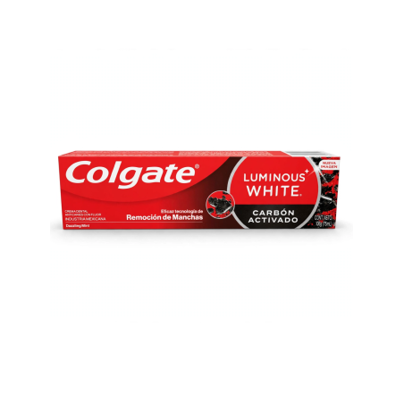 CREMA LUMINOUS WHITE CARBON ACTIVADO X 75 COLGATE