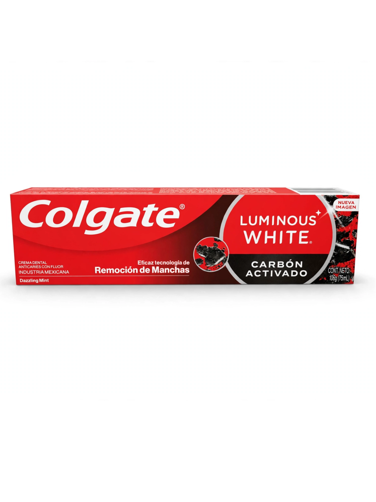 CREMA LUMINOUS WHITE CARBON ACTIVADO X 75 COLGATE