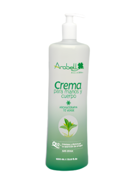 CREMA MANOS Y CUERPO TE VERDE X 1000 AROBELL