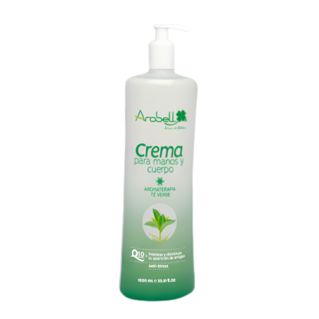 CREMA MANOS Y CUERPO TE VERDE X 1000 AROBELL