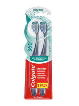 CEPILLO 360 SUAVE TWIN X 2 UND COLGATE