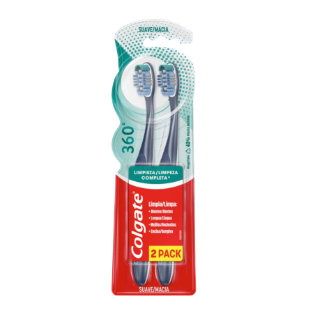 CEPILLO 360 SUAVE TWIN X 2 UND COLGATE