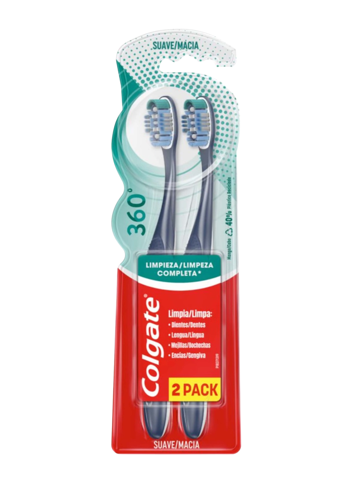 CEPILLO 360 SUAVE TWIN X 2 UND COLGATE