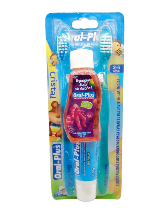 CEPILLO DENTAL NIÑO DUO + CREMA X 30G ORAL PLUS