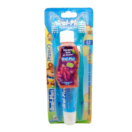 CEPILLO DENTAL NIÑO DUO + CREMA X 30G ORAL PLUS