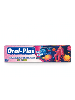 CREMA DENTAL NIÑA SIN FLUOR TUTTI FRUTTI X 70 G CAJA ORAL PLUS