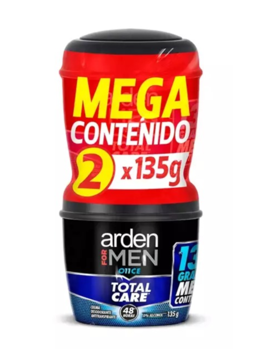 DESODORANTE CREMA ONCE X 135 2 UND P.E TOTAL CARE ARDEN FOR MEN
