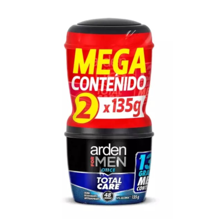 DESODORANTE CREMA ONCE X 135 2 UND P.E TOTAL CARE ARDEN FOR MEN