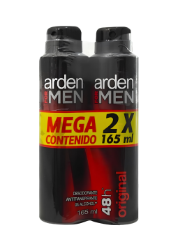 DESODORANTE AEROSOL ORIGINAL X 165 2 UND P.E ARDEN FOR MEN