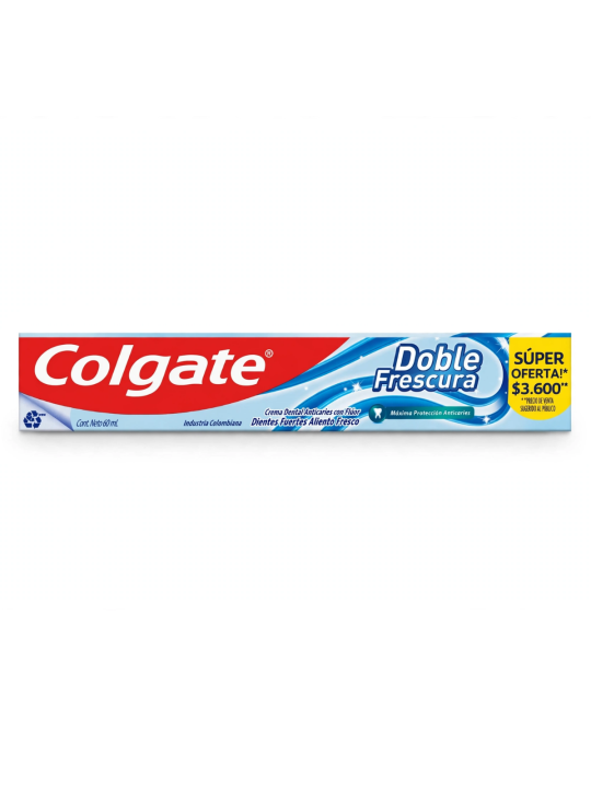 COLGATE TRIPLE ACCION DOBLE FRESCURA X 60 ML