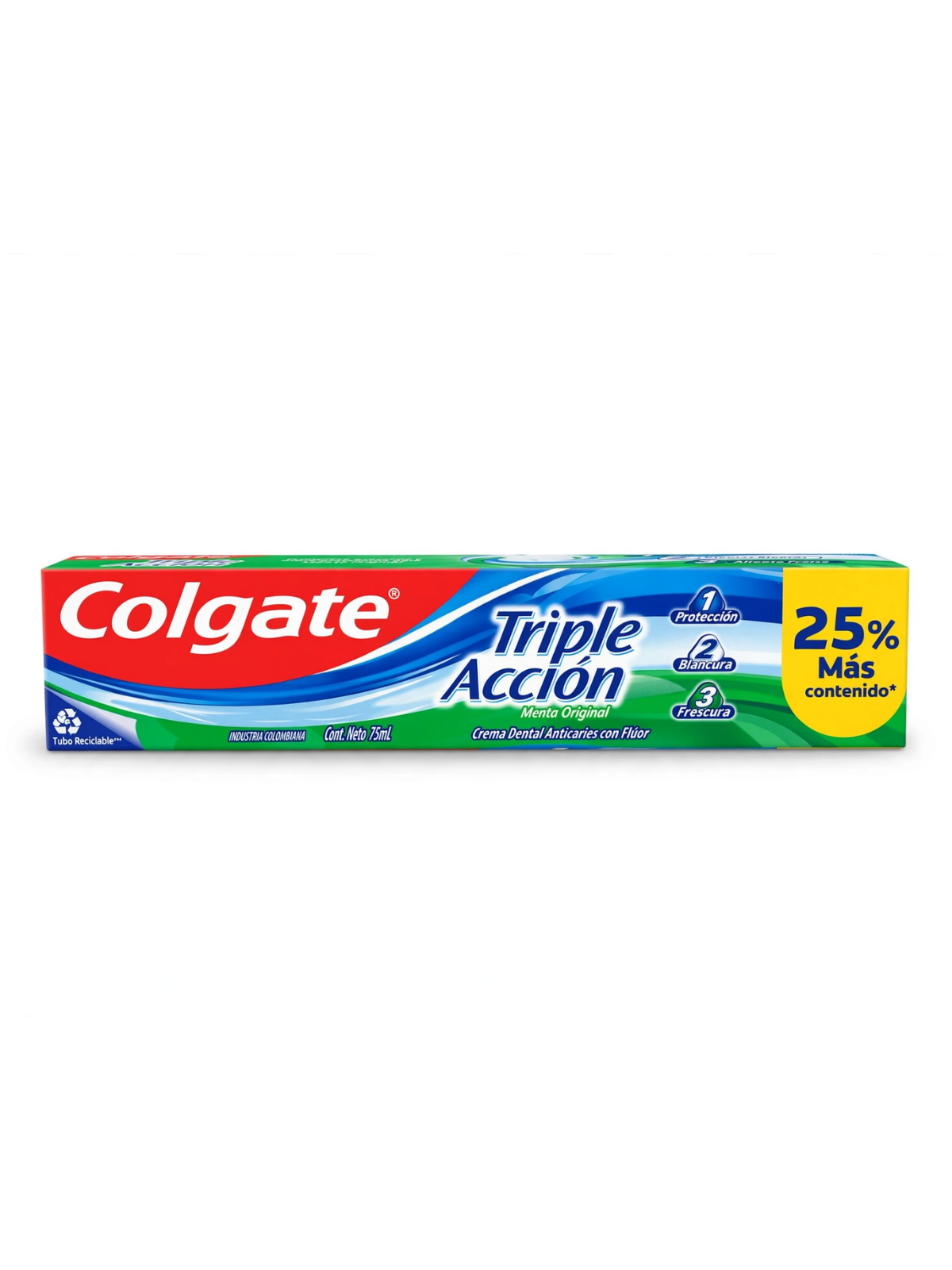 COLGATE TRIPLE ACCION PAGUE 60 LLEVE 75 ML