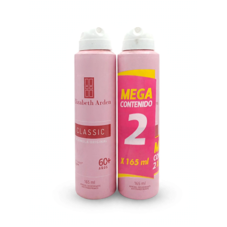 DESODORANTE AEROSOL CLASSIC X 165 2 UND P.E ELIZABETH ARDEN