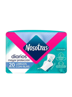 PROTECTOR DIARIO LARGOS ALAS X 20 NOSOTRAS