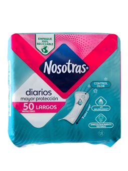 PROTECTOR DIARIO LARGOS X 50 NOSOTRAS