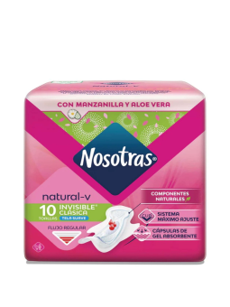 TOALLAS HIGIENICAS INVISIBLE CLASICA X 10 NOSOTRAS