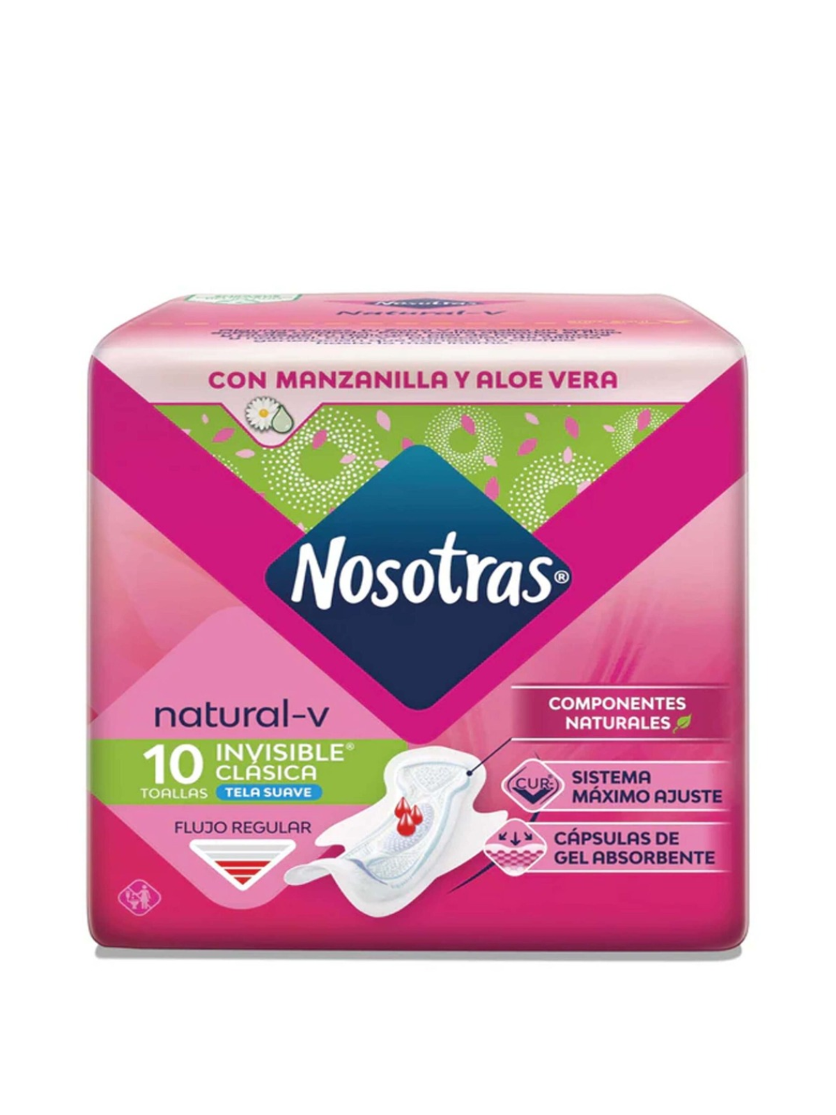 TOALLAS HIGIENICAS INVISIBLE CLASICA X 10 NOSOTRAS