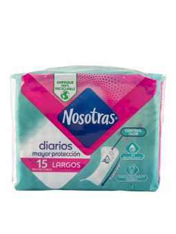 PROTECTOR DIARIO LARGOS X 15 NOSOTRAS