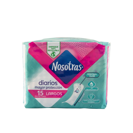 PROTECTOR DIARIO LARGOS X 15 NOSOTRAS