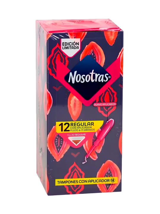 TAMPONES REGULAR CON APLICADOR X 12 NOSOTRAS