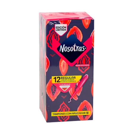 TAMPONES REGULAR CON APLICADOR X 12 NOSOTRAS